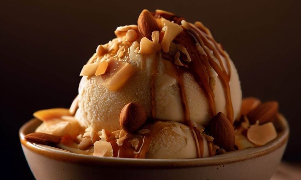 Helado de Almendra con Toffee
