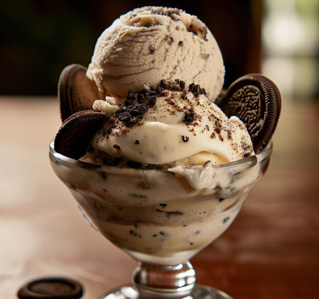 Helado de Cookies and Cream
