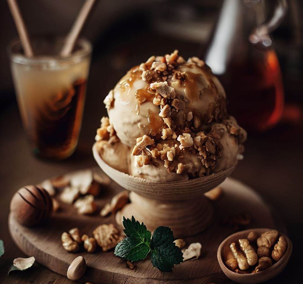 Helado de Nueces y Miel