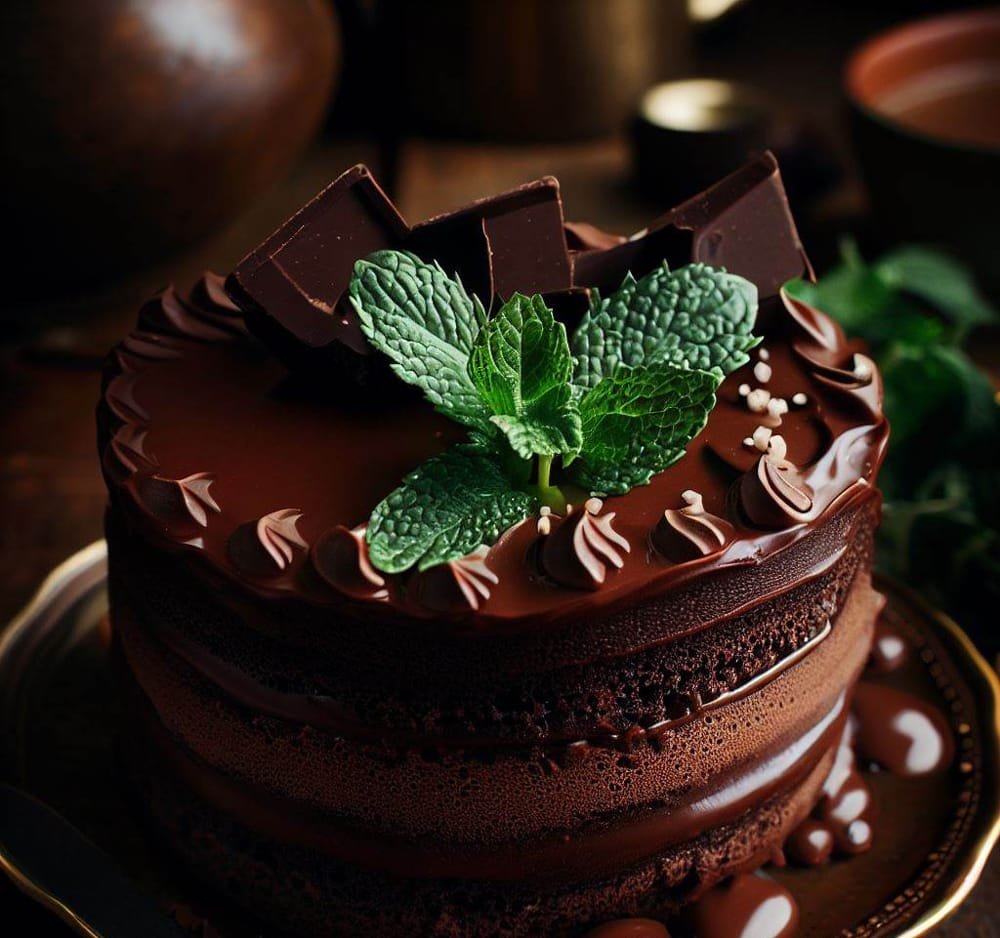 Pastel de Chocolate y Menta