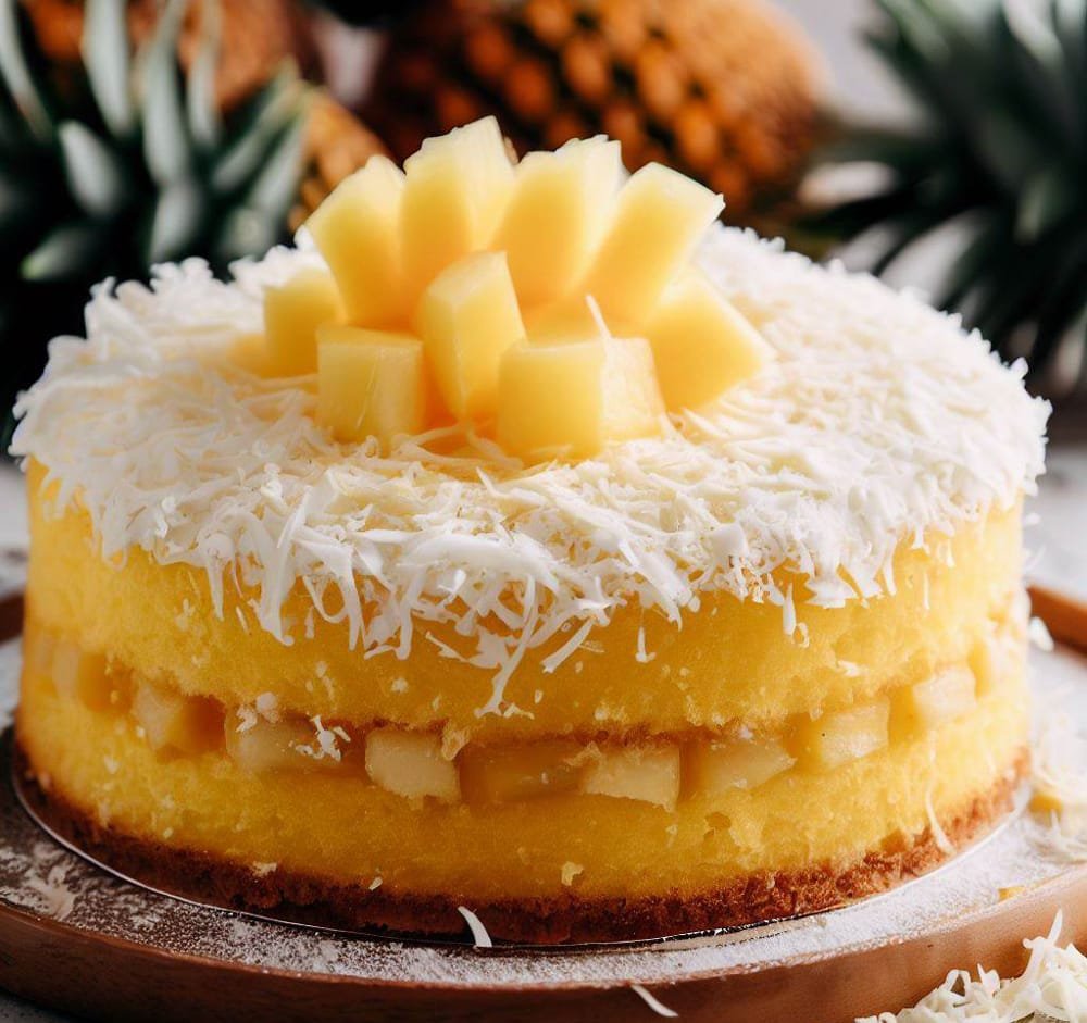 Pastel de Coco y Piña