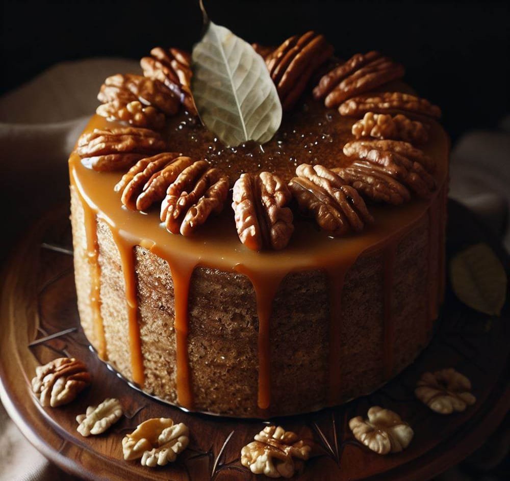 Pastel de Nueces y Arce