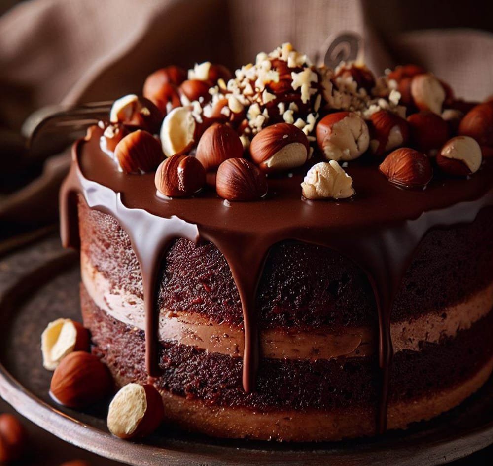 Tarta de Chocolate y Avellanas
