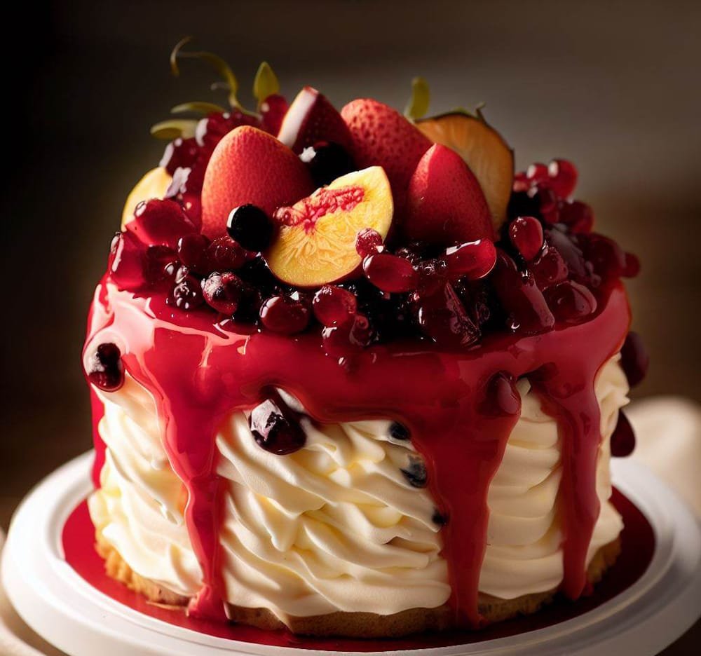 Tarta de Frutos Rojos con Crema Pastelera