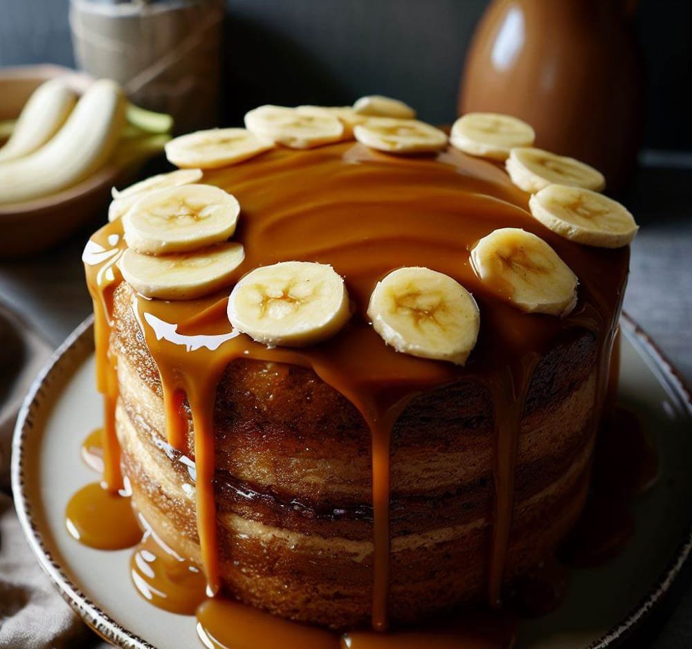 Tarta de Plátano y Caramelo