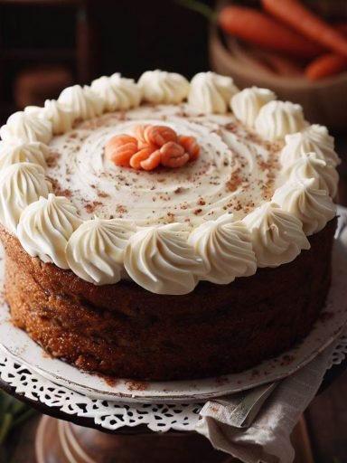 Tarta de Zanahoria con Frosting de Queso Crema