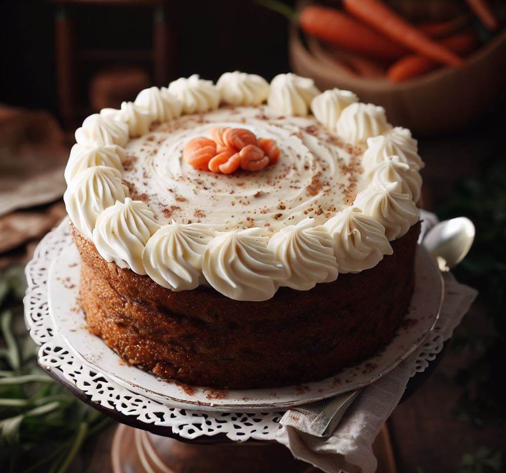 Tarta de Zanahoria con Frosting de Queso Crema