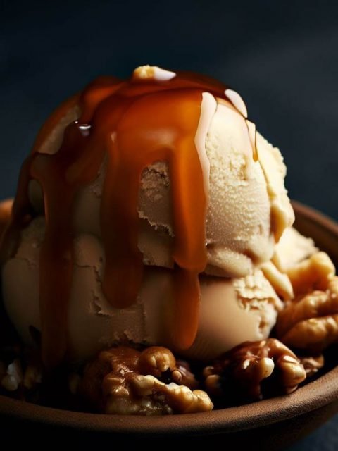 Helado de Caramelo Salado con Nueces