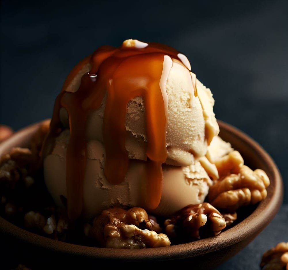 Helado de Caramelo Salado con Nueces
