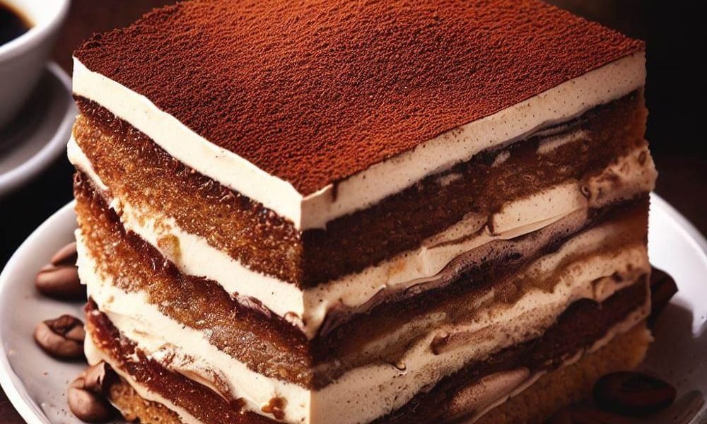 Pastel de Tiramisú con Capas de Café y Mascarpone