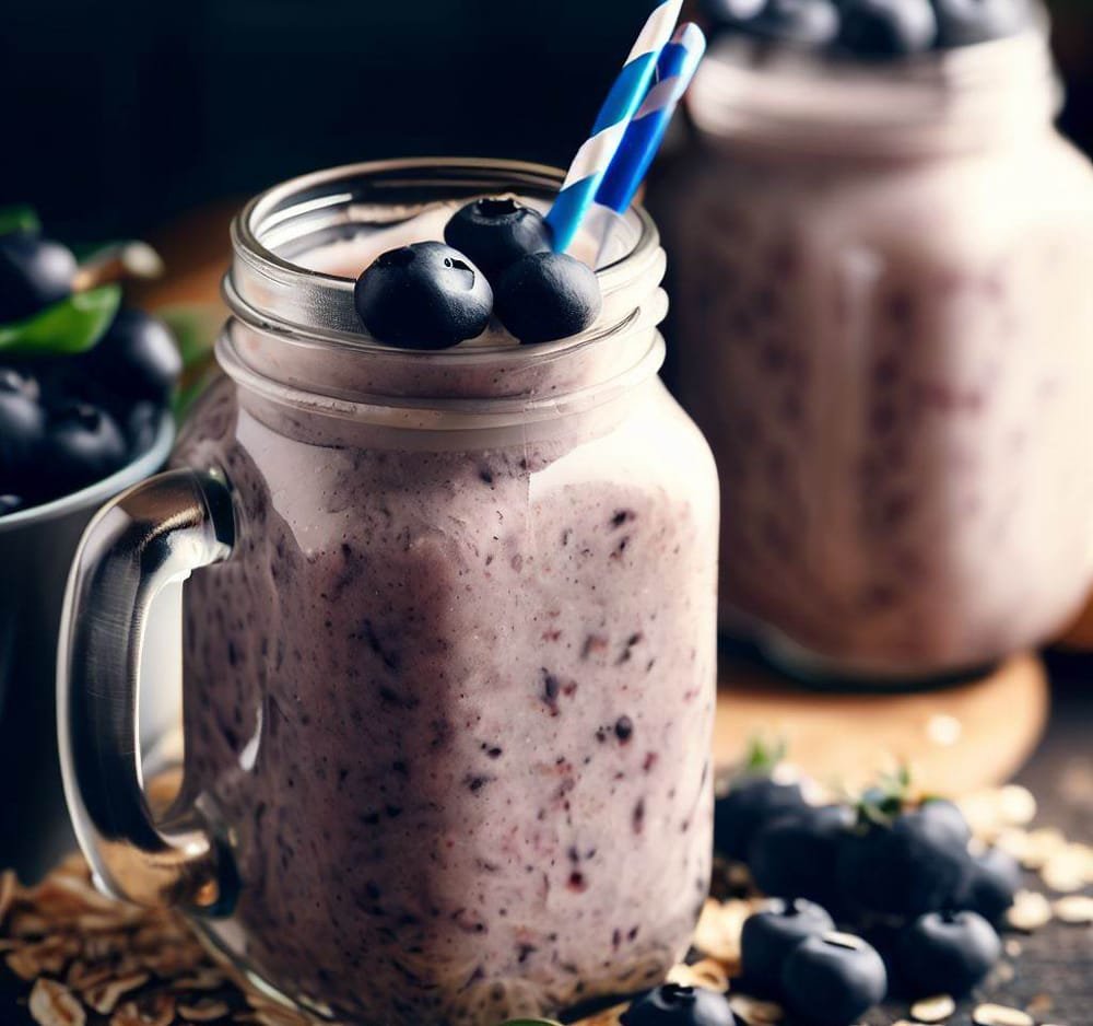 Smoothie de Arándanos y Avena