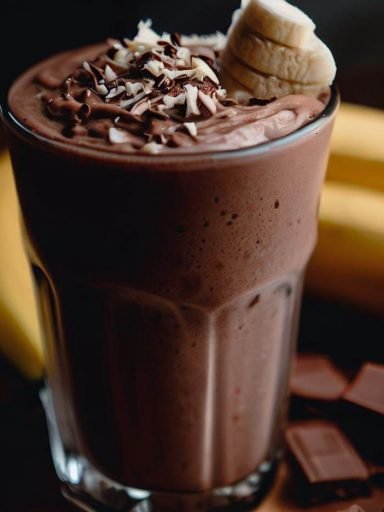 Smoothie de Chocolate y Plátano