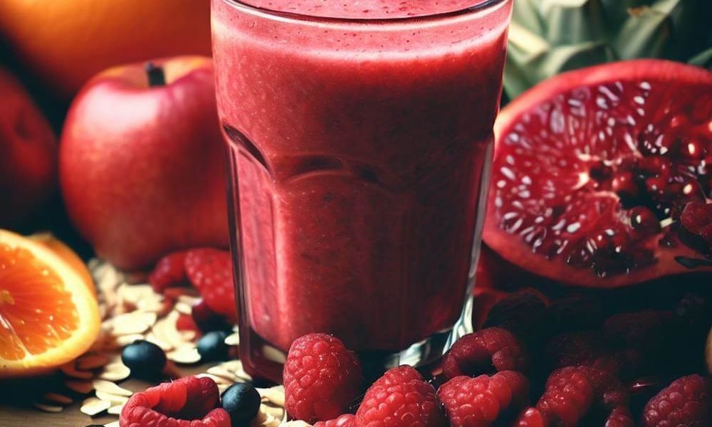 Smoothie de Frutos Rojos y Avena