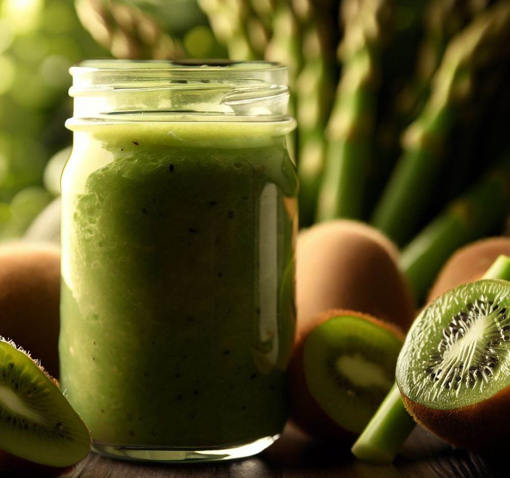 Smoothie de Kiwi y Espárragos