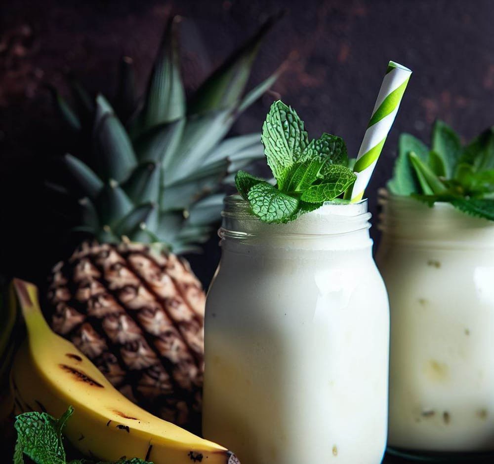 Smoothie de Piña y Menta