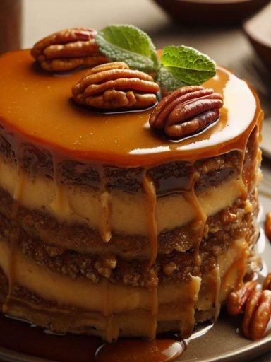 Tarta de Dulce de Leche y Nuez Pecana
