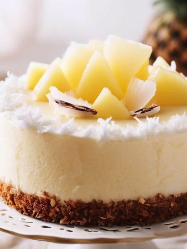 Tarta de Mousse de Coco y Piña