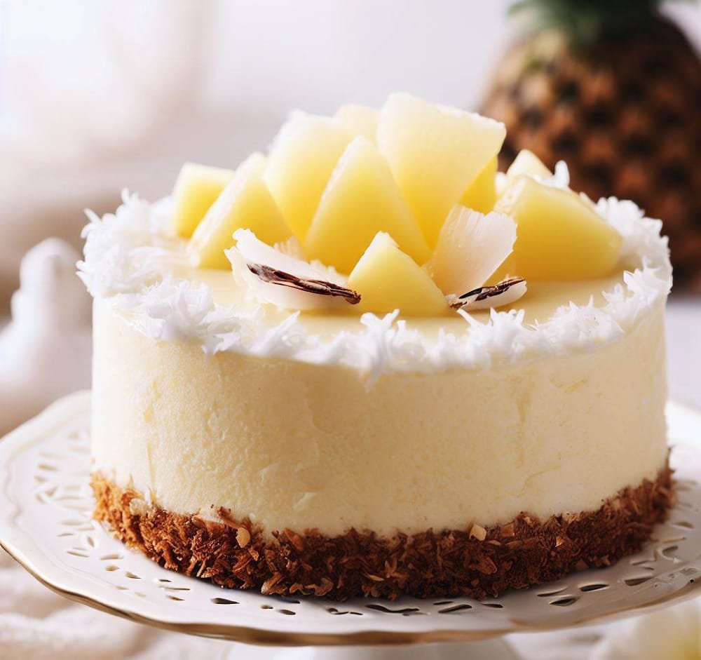 Tarta de Mousse de Coco y Piña
