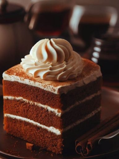 Tarta de Té Chai con Crema de Vainilla