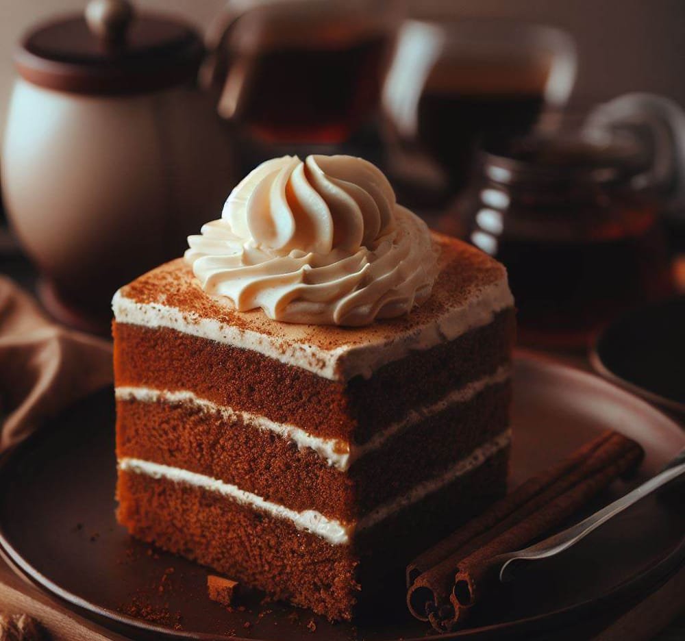 Tarta de Té Chai con Crema de Vainilla
