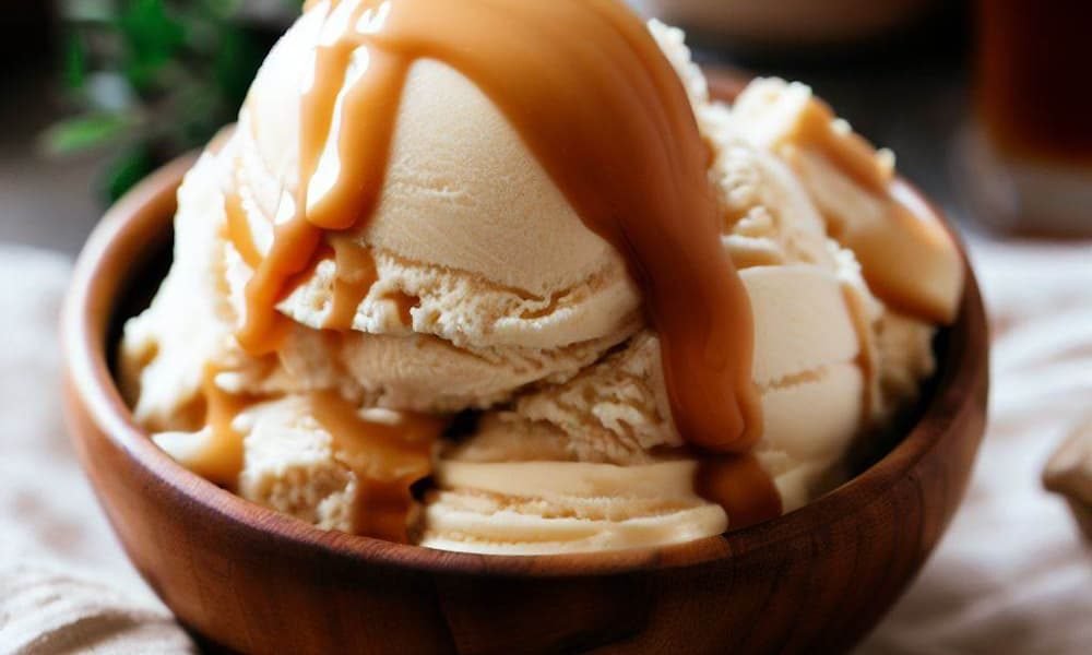 Helado de Vainilla y Caramelo (Sin Gluten)