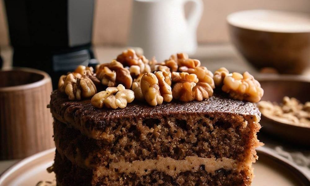 Pastel de Café y Nuez (Sin Gluten)