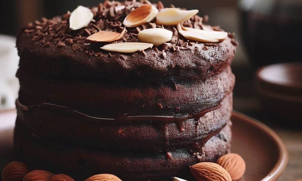 Pastel de Chocolate y Almendras (Sin Gluten)