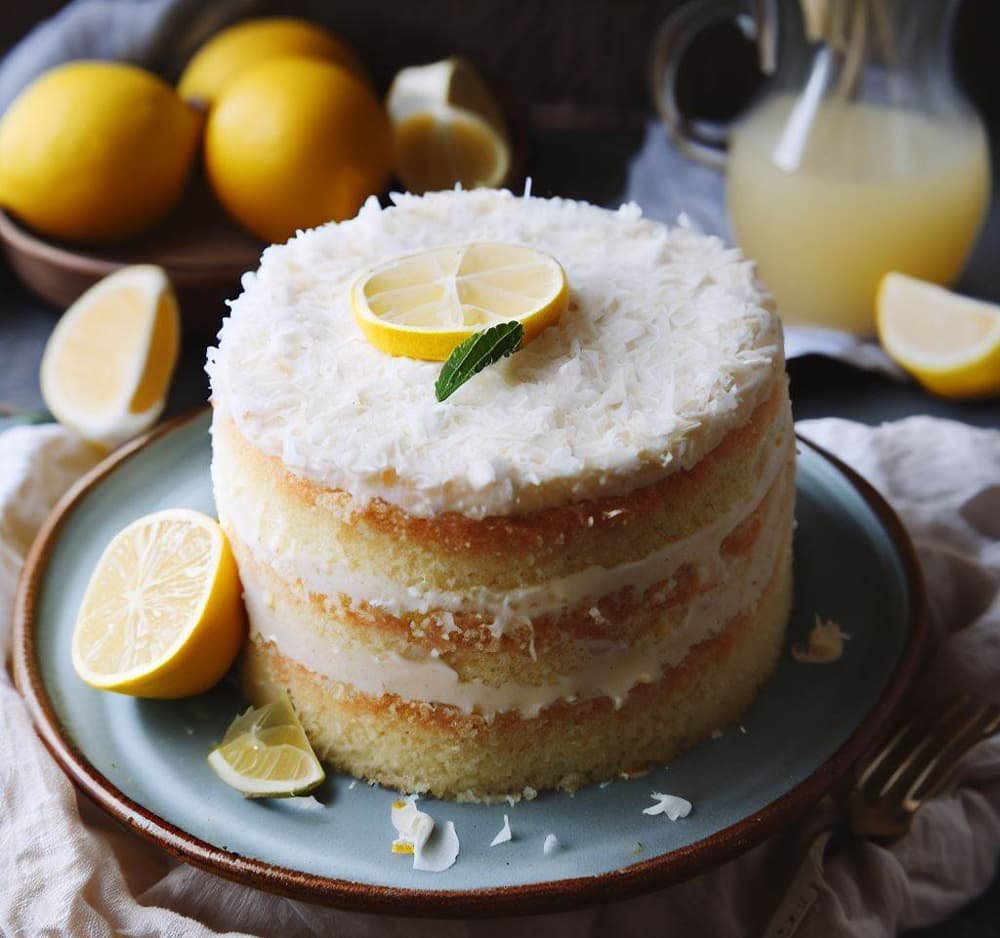 Tarta de Limón y Coco (Sin Gluten)