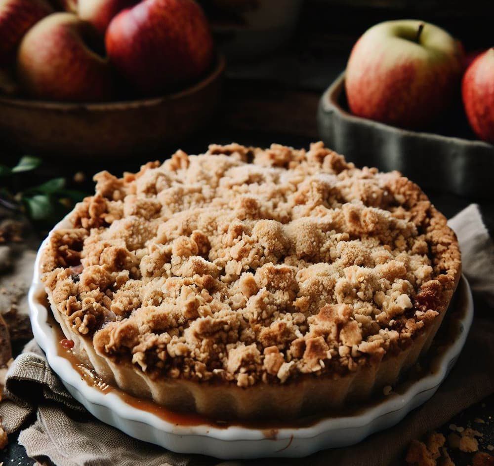 Tarta de Manzana con Crumble (Sin Gluten)